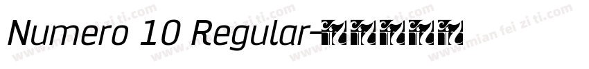 Numero 10 Regular字体转换